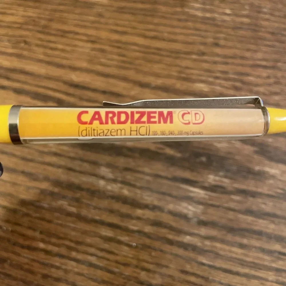 Vtg CARDIZEM CD Pharmaceutical Promotion Pen Parachute Floaty Pen Water